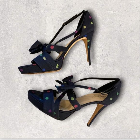 kate spade Shoes - : : KATE SPADE Polka Dot Strappy Sandals Heels Pumps : :